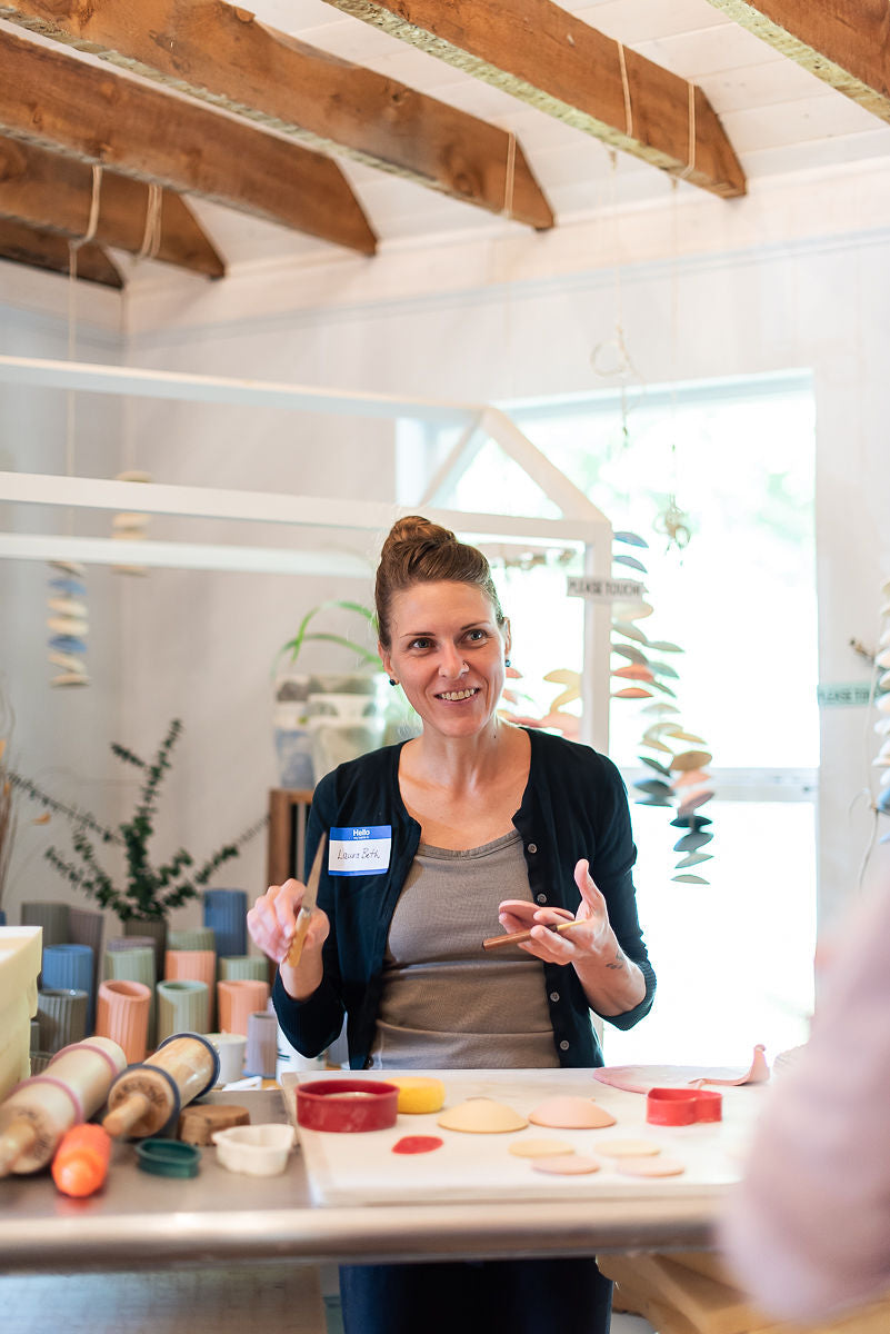 Chime Workshop - create your own chimes using our signature colorful stoneware!