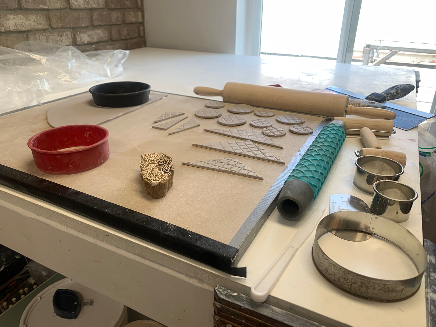 Floral Wall Hanging Workshop - create a custom wall hanging using our signature colorful stoneware!