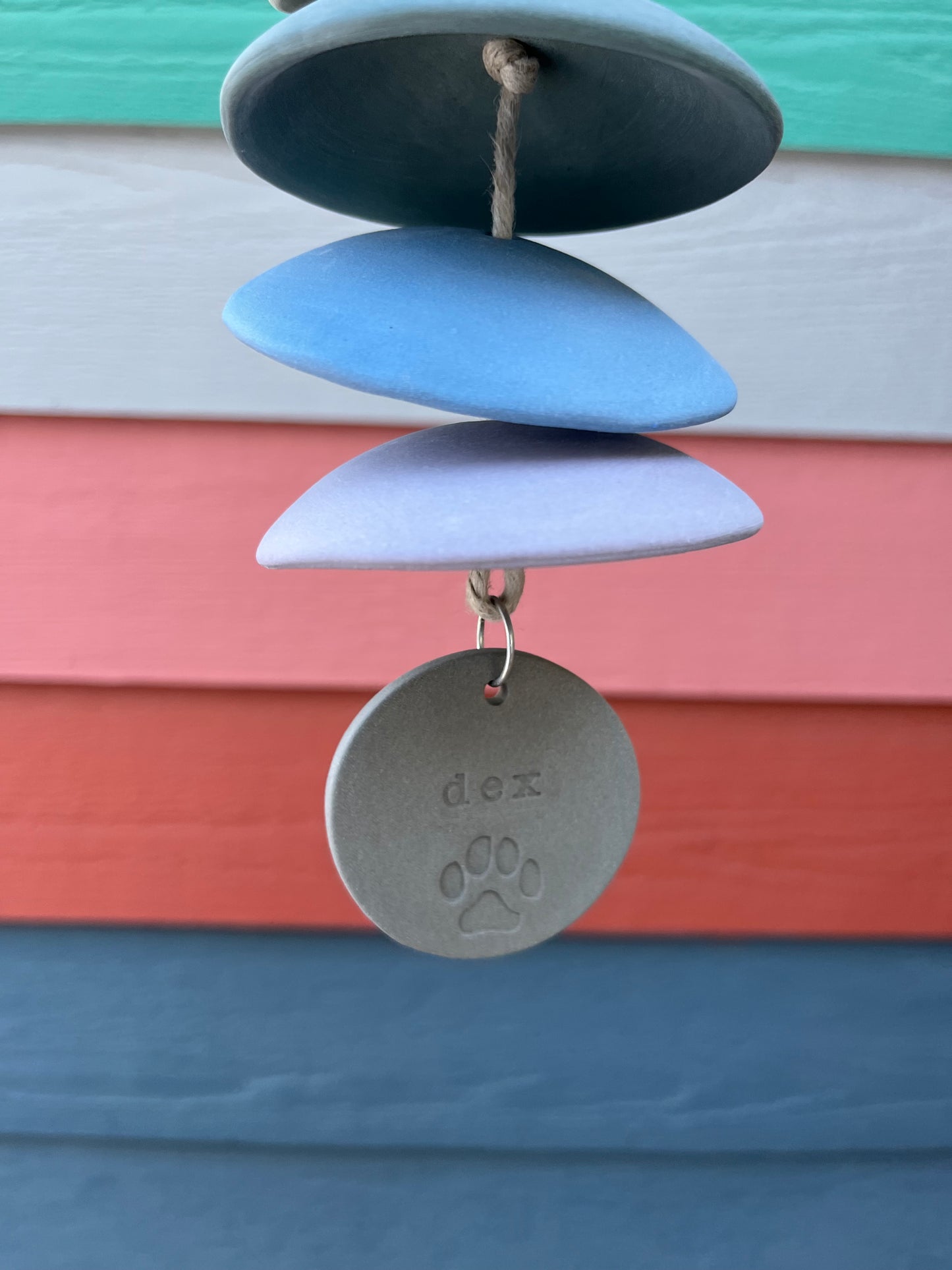 Personalized pet memorial / Rainbow Bridge chime