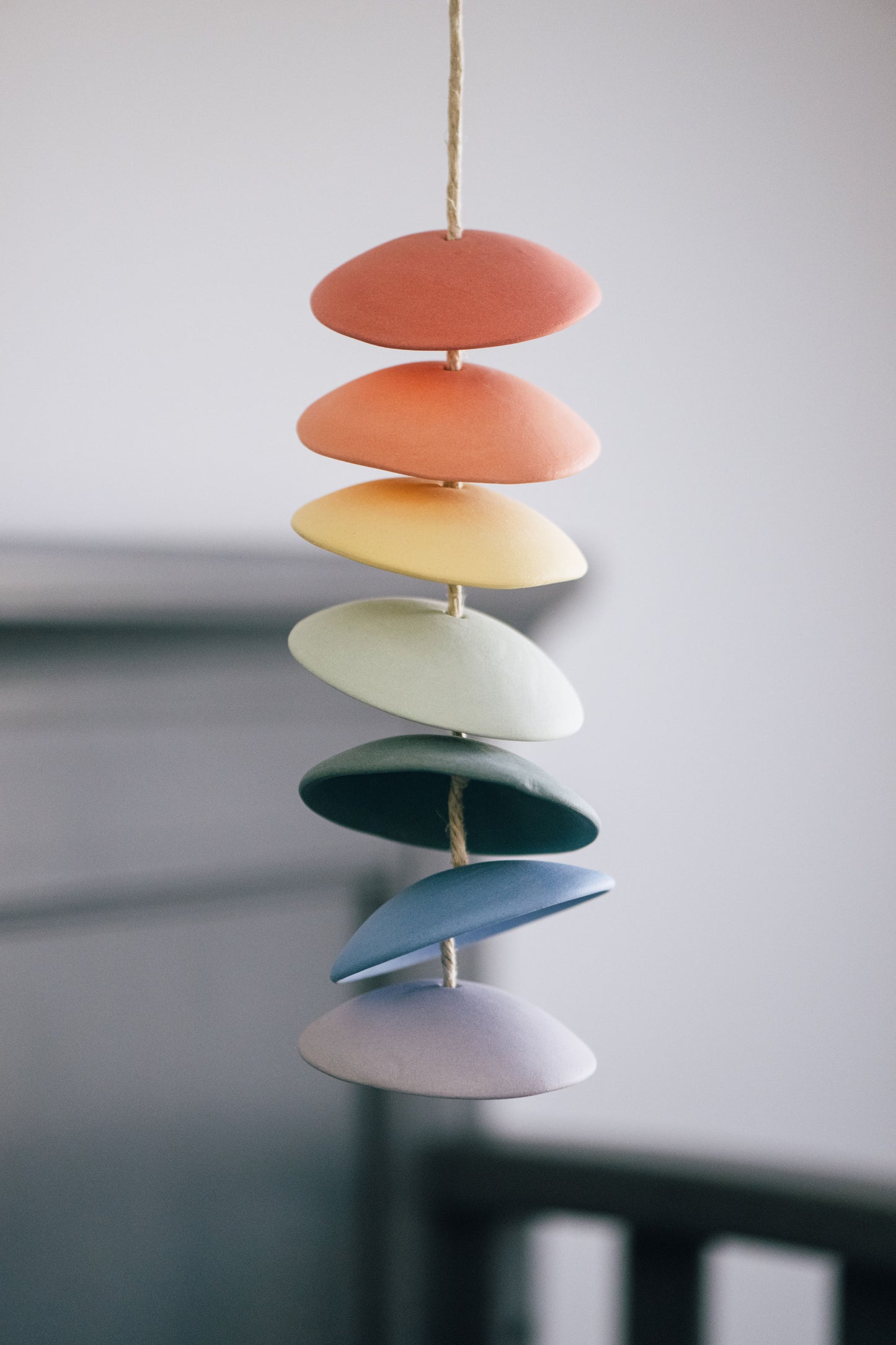 Rainbow Ceramic Chime Strand